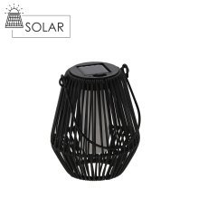 Črna solarna svetilka LED 15,5 cm *2327