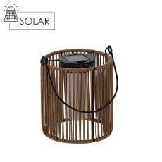 Rjava solarna svetilka 15,5 cm LED *2358