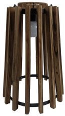 Lesena solarna LED-svetilka 47 cm - LAP2396
