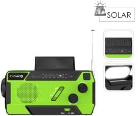 Prenosni solarni SOS-radio 3v1, svetilka in powerbank 4000 mAh - RSC5435