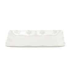 Okrasni pravokotni porcelanasti servirni pladenj 36 × 22 × 3,5 cm, pakiranje = 4 kosi, *0705