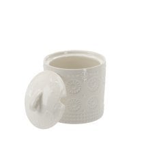Okrogla porcelanasta sladkornica 11 x 11 x 13 cm, pakiranje = 4 kosi *1092