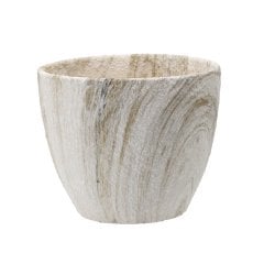 Keramični okrasni lonec z učinkom marmorja 25 cm - ELI18_9273