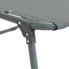 Chomik - Zložljiv vrtni ležalnik temno siv - LEZ8480