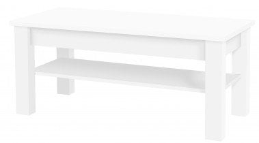 Široka klubska miza Cezar reg 19 - Bela