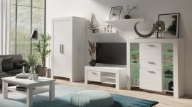 Dnevna soba in spalnica Cezar - Bela