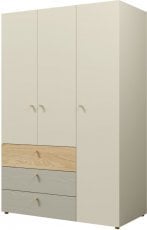 Garderobna omara Yuki reg 1 - bež/oljen hrast