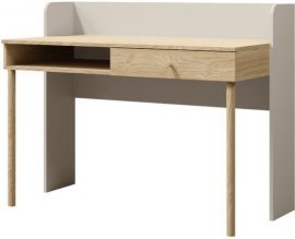 Pisalna miza Yuki reg 11 - bež/oljen hrast