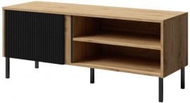 TV komoda Mia mala reg7 - večni hrast/črna