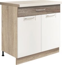 Spodnja dvovratna omarica Econo 6D 80 - 3 barve