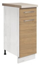 Spodnja ozka omarica Creativa Cre 1D 30 hrast 