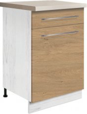 Spodnja ozka omarica Creativa Cre 4D 50 - hrast