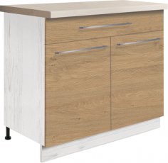 Spodnja dvovratna omarica Creativa Cre 7D 90 - hrast