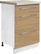 Spodnja omarica s predali Creativa Cre 9D 50 - hrast