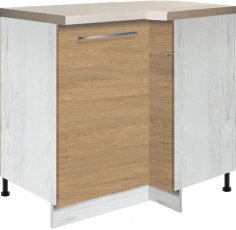 Kotna omara leva Creativa Cre 15D 100x70 - hrast