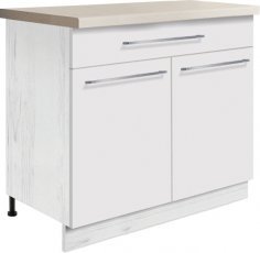 Spodnja dvovratna omarica Creativa Cre 7D 90 - bela