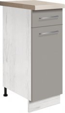 Spodnja ozka omarica Creativa Cre-1D 30 - siva