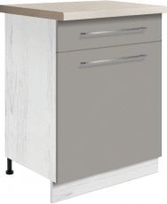 Spodnja ozka omarica Creativa Cre-5D 60 - siva