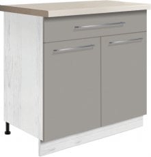 Spodnja dvovratna omarica Creativa Cre-6D 80 - siva