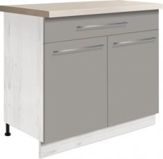 Spodnja dvovratna omarica Creativa Cre-7D 90 - siva