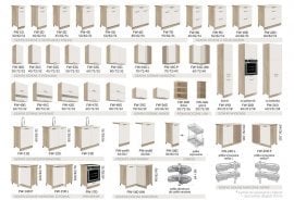 Fadome - Kotna omara Favorit FW16D 90x90 - bela