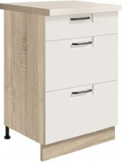 Spodnja omarica s predali Favorit FW9D 50 - bela