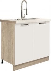 Omara za umivalnik Favorit FW12D 80 - bela