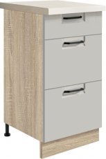 Spodnja omarica s predali Favorit FL8D 40 - latte