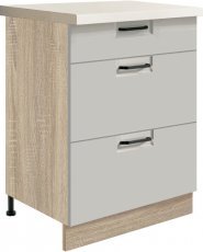 Spodnja omarica s predali Favorit FL10D 60 - latte