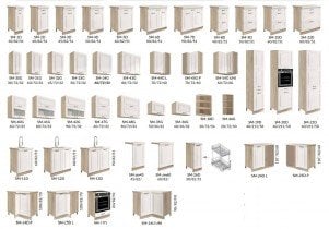 Fadome - Spodnja ozka omarica Smart SM-2D 40