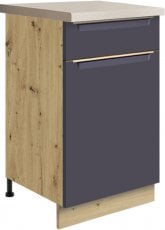 Spodnja ozka omarica Glamour Gla 3D 45 - modra