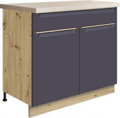 Spodnja dvovratna omarica Glamour Gla 7D 90 - modra