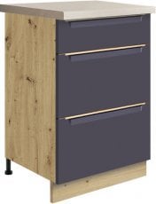 Spodnja omarica s predali Glamour Gla 9D 50 - modra