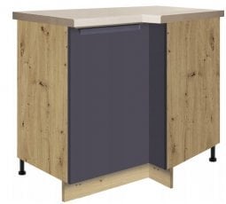 Kotna omara leva Glamour Gla 15D 100x70 - modra