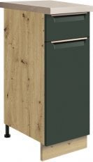 Spodnja ozka omarica Glamour Gla 1D 30 - zelena