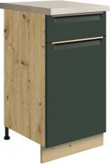 Spodnja ozka omarica Glamour Gla 2D 40 - zelena