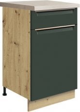 Spodnja ozka omarica Glamour Gla 3D 45 - zelena