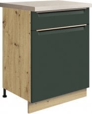 Spodnja ozka omarica Glamour Gla 5D 60 - zelena