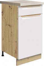 Spodnja ozka omarica Glamour Gla 2D 40 - bela