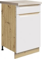 Spodnja ozka omarica Glamour Gla 3D 45 - bela