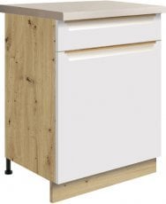 Spodnja ozka omarica Glamour Gla 5D 60 - bela