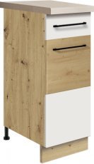 Spodnja ozka omarica Infinity Inf 1D 30 - bela