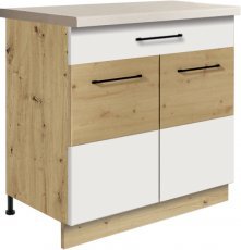 Spodnja dvovratna omarica Infinity Inf 6D 80 - bela