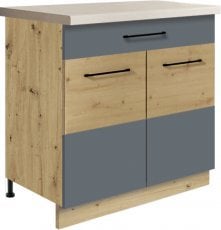 Spodnja dvovratna omarica Infinity 6D 80 - siva