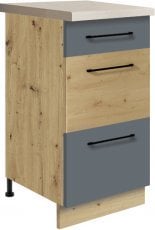 Spodnja omarica s predali Infinity 8D 40 - siva