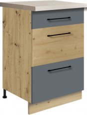 Spodnja omarica s predali Infinity 9D 50 - siva