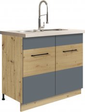 Omara za umivalnik Infinity 13D 90 - siva