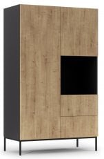 Omara Lanzzi mala - Črna mat/Hrast Artisan