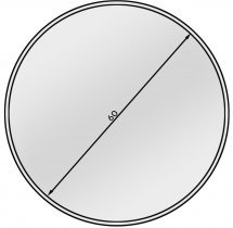 Eltap - loft - Ogledalo Gerbinie - 60x60cm