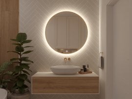 LED Ogledalo Gerbinie A - 80x80cm